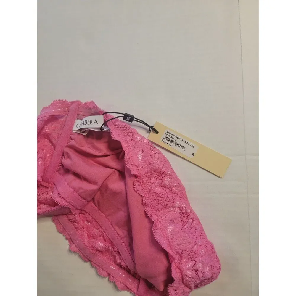 COSABELLA Never Say Never Bandeau Bra‎ Strapless Lace Bra Medium 